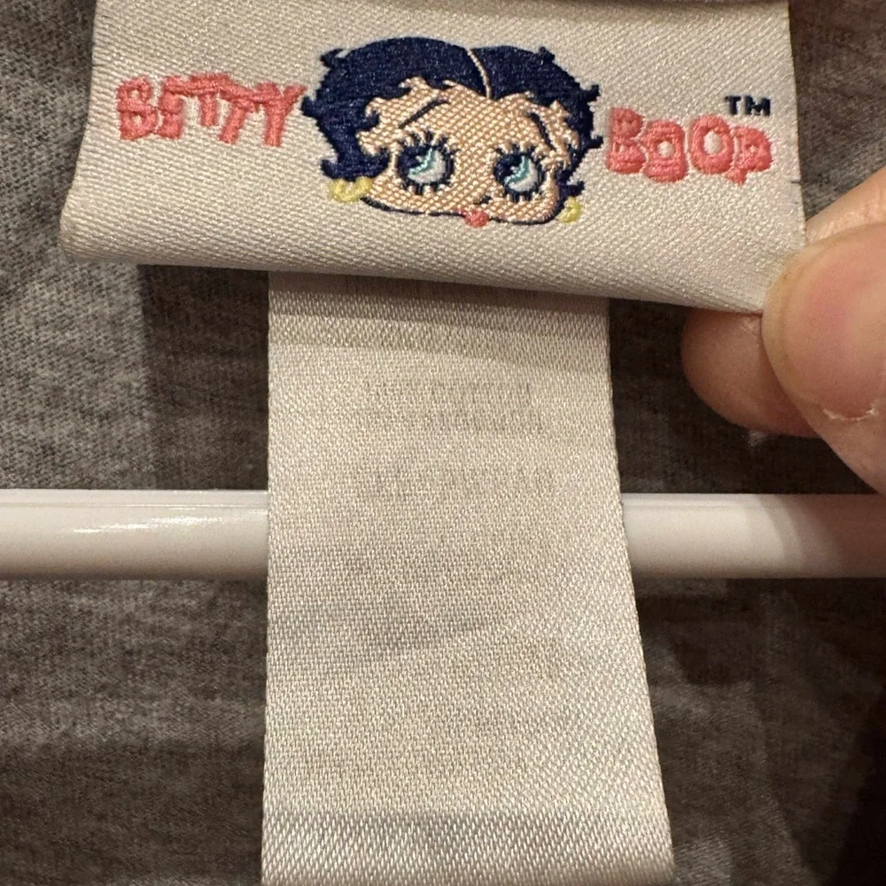 Betty Boop Pink Gray Tee oversized MEDIUM - Picture 5 of 6